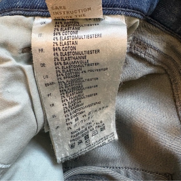 Diesel Grupee Super Slim Skinny Lo-Rise Jean Distressed Made Italy, Sz 26 - Picture 16 of 16